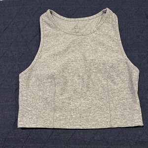 Varley Heather Gray Crop Top